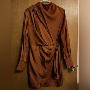 ASOS Terracotta Draped Dress